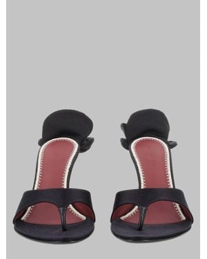 Magda Butrym Sculptural Thong Sandals - Black