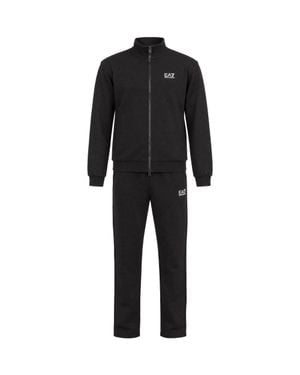 EA7 Zip-Up Tracksuit Set - Black