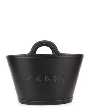 Marni Large Tropicalia Tote Bag - Black