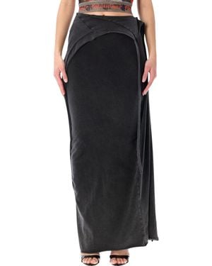 OTTOLINGER Slitted Maxy Skirt - Black