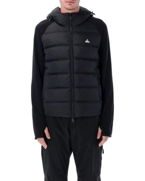 Moncler Grenoble Grenoble Hybrid Hooded Down Jacket - Blue
