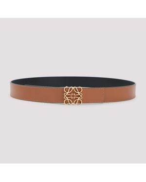 Loewe Reversible Anagram 3.5 Cm Belt - Brown