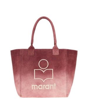 Isabel Marant Small Canvas Shopping Handbag - Red