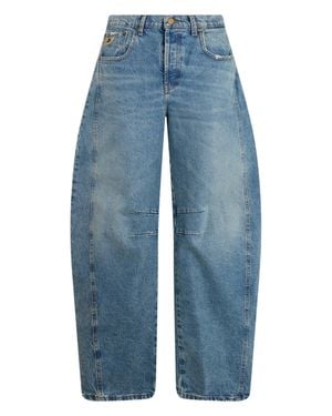 Lois Balloon Jeans With High Waist - Blue