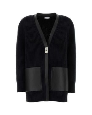 Ferragamo Salvatore Wool Cardigan - Black