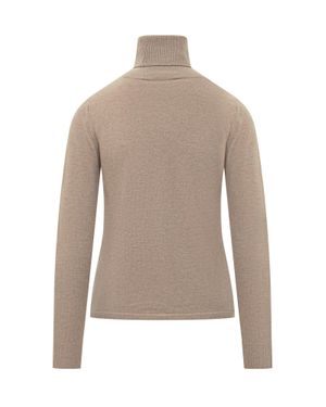 Max Mara Chic Dolcevita Wool Sweater - Natural