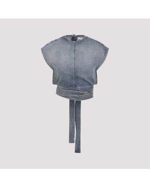Alaïa Casual Denim Top - Blue
