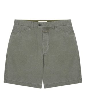 Closed Cotton Shorts - Gray