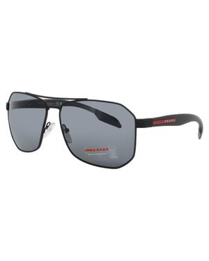 Prada Ps 51Vs Sunglasses, 62-14-140, Polarized Lenses, Metal Frame, Case Included - Black