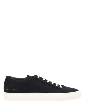 Common Projects Low-Top Canvas Sneakers - Black