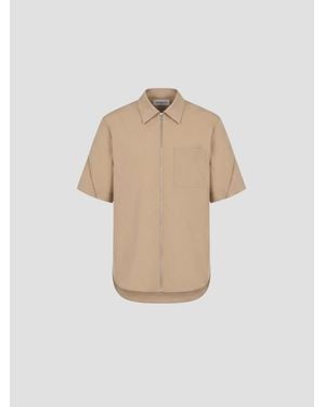Givenchy Chic Short-Sleeve Shirt - Natural