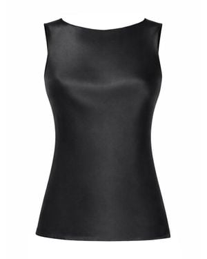 Nina Ricci Silk Draped Top - Black