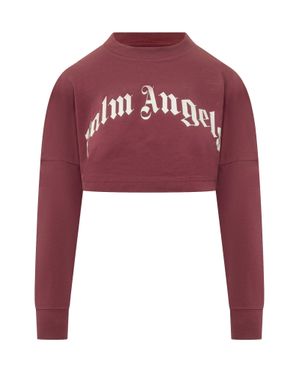 Palm Angels Urban Vibe Oversized Sweatshirt - Red
