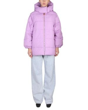 Patou Quilted Mini Down Jacket For - Purple