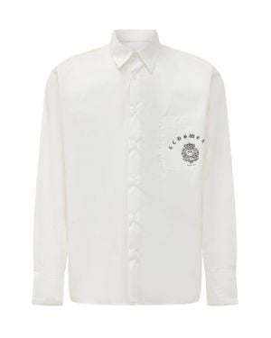 Gcds Classic Pocket Shirt - White