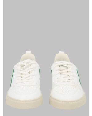 Veja Mini V-10 Teen Sneakers - White