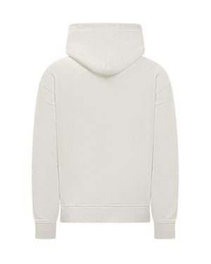 Palm Angels Mini Iconic Hoodie With Bear Print - White
