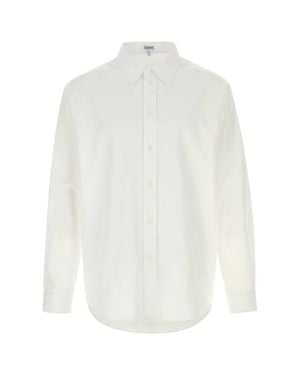 Loewe Poplin Shirt - White