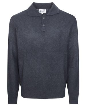 MC2 Saint Barth Alfie Alpaca Polo - Blue