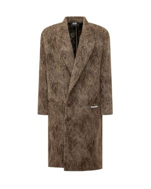 Gcds Brushed Gily Jacket - Brown
