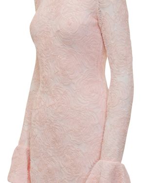 ROTATE BIRGER CHRISTENSEN Mini Tulle Suit With Sleeves - Pink