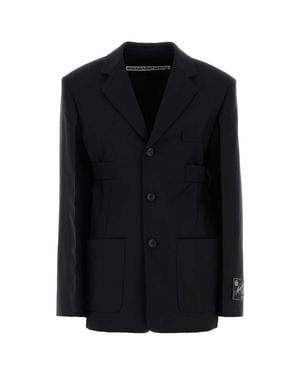 Alexander Wang Black Wool Blend Blazer