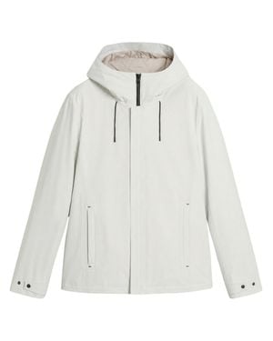 Woolrich Solid 100% Polyester Outerwear Coat - White