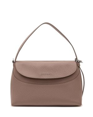 Orciani Nana Soft Midi Shoulder Bag - Brown