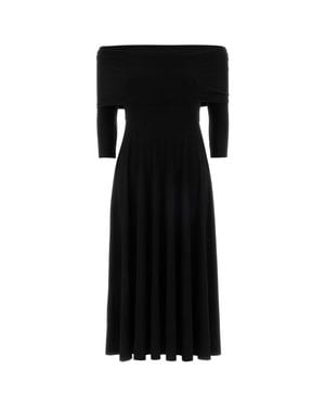 Norma Kamali Abito Longuette Manica 3/4 - Black