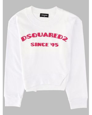 DSquared² Girls Cotton Oversweatshirt - Gray