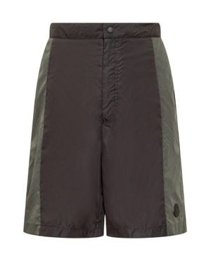 Moncler Born To Protect Mini Shorts - Gray