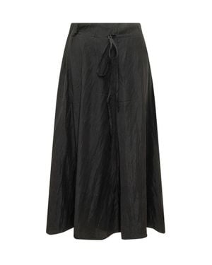Studio Nicholson Chic Mini Skirt With Unique Detailing - Black