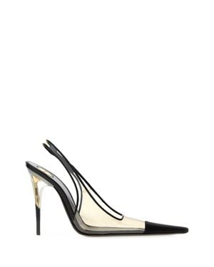 Saint Laurent Mini Heel Pvc Romy Pumps For - White
