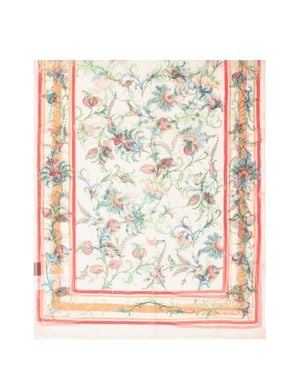 Etro Mini Floral Motif Silk Scarf - Multicolor