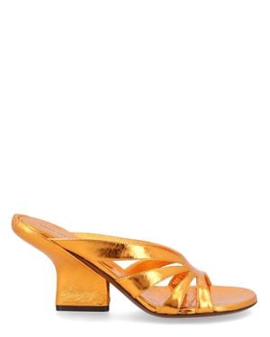 Dries Van Noten Slip-On Heels - Orange
