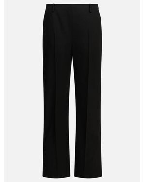 KHAITE Wool Pants With Straight Leg And Side Slits (Model - Black