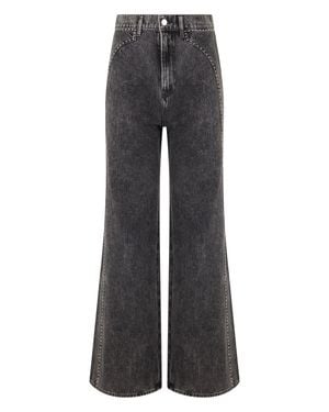 Veronica Beard Flared Jeans With Studs - Gray