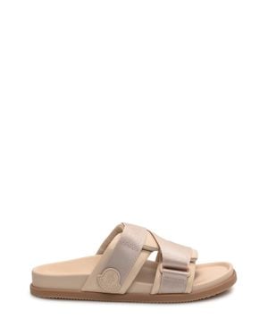 Moncler Luxury Leather Sandals For Summer - Pink