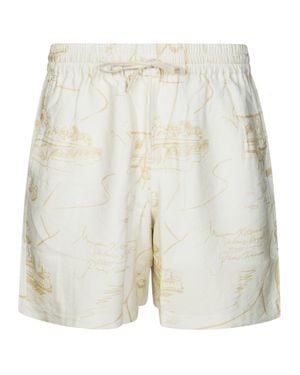 Maison Kitsuné Lightweight Bermuda Shorts For - White
