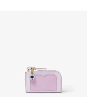 Fendi Mini Card Case Pouch Handbag - Purple