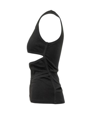 Coperni Spiral Cut Out Top - Black
