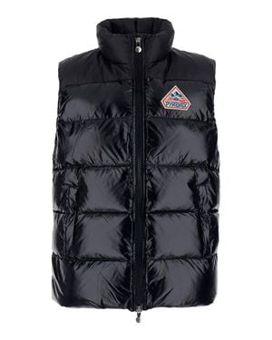 Pyrenex Sleeveless Down Jacket With High Collar & Tech Fabric - Black