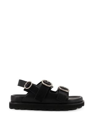 Jil Sander Elegant Slip-On Sandals - Black
