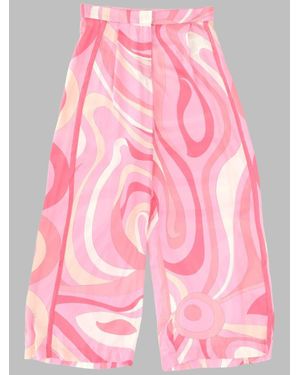 PUCCI Girls' 100% Viscose Leggings For Fw25 - Pink