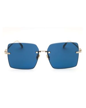 Ferragamo Oversized Designer Sunglasses - Blue