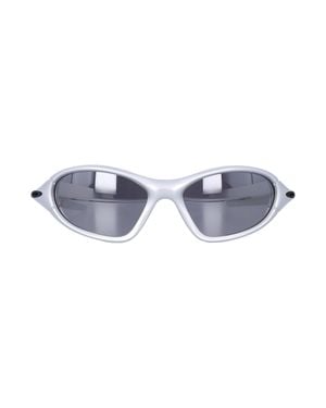 Oakley Oval Shield Sunglasses - Blue