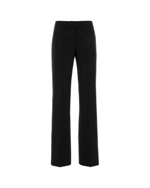 ANDAMANE Embroidered Twill Gladys Pant - Black