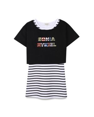 Sonia Rykiel T Shirt With Dress Set - Black