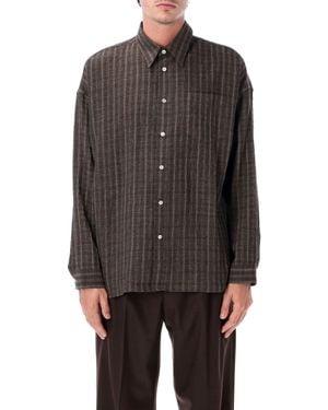 sunflower Plaid Button-Up Shirt - Gray