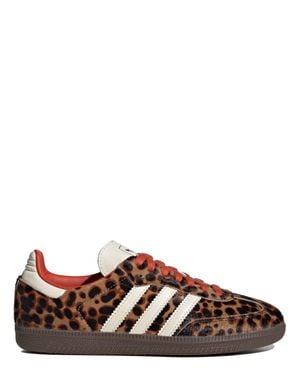 adidas Stylish High-Top Sneakers With Unique Print - Brown